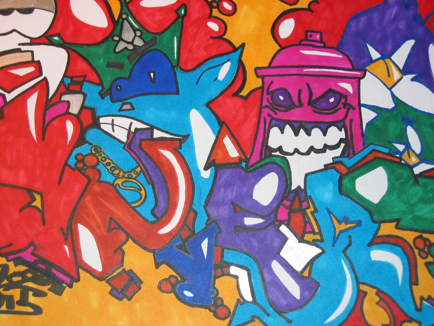 Characters goes on the Wall