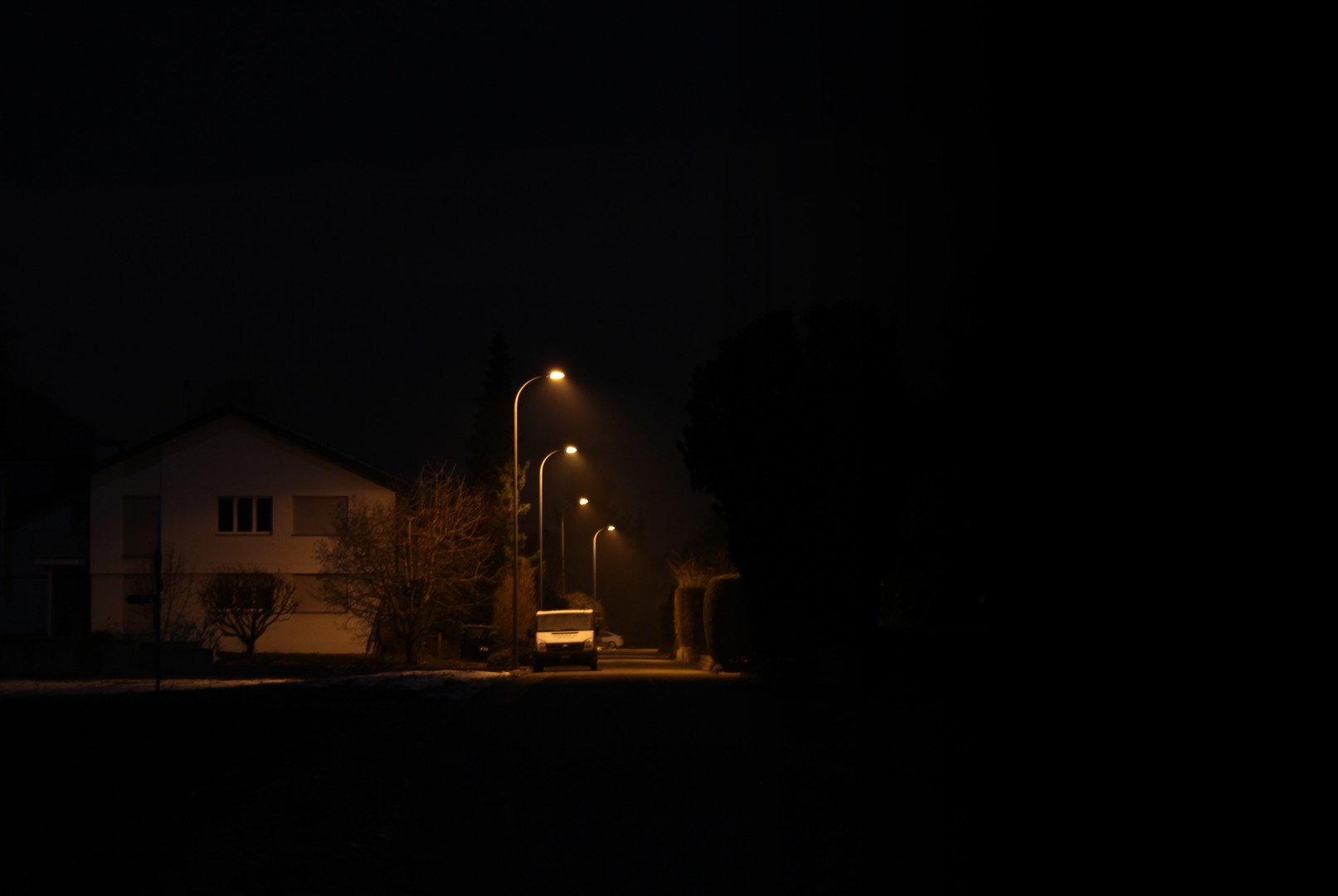 Im Schein der Strassenlampe