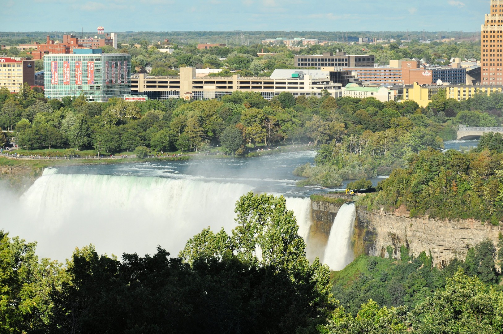 A view from our room of Niagara Falls