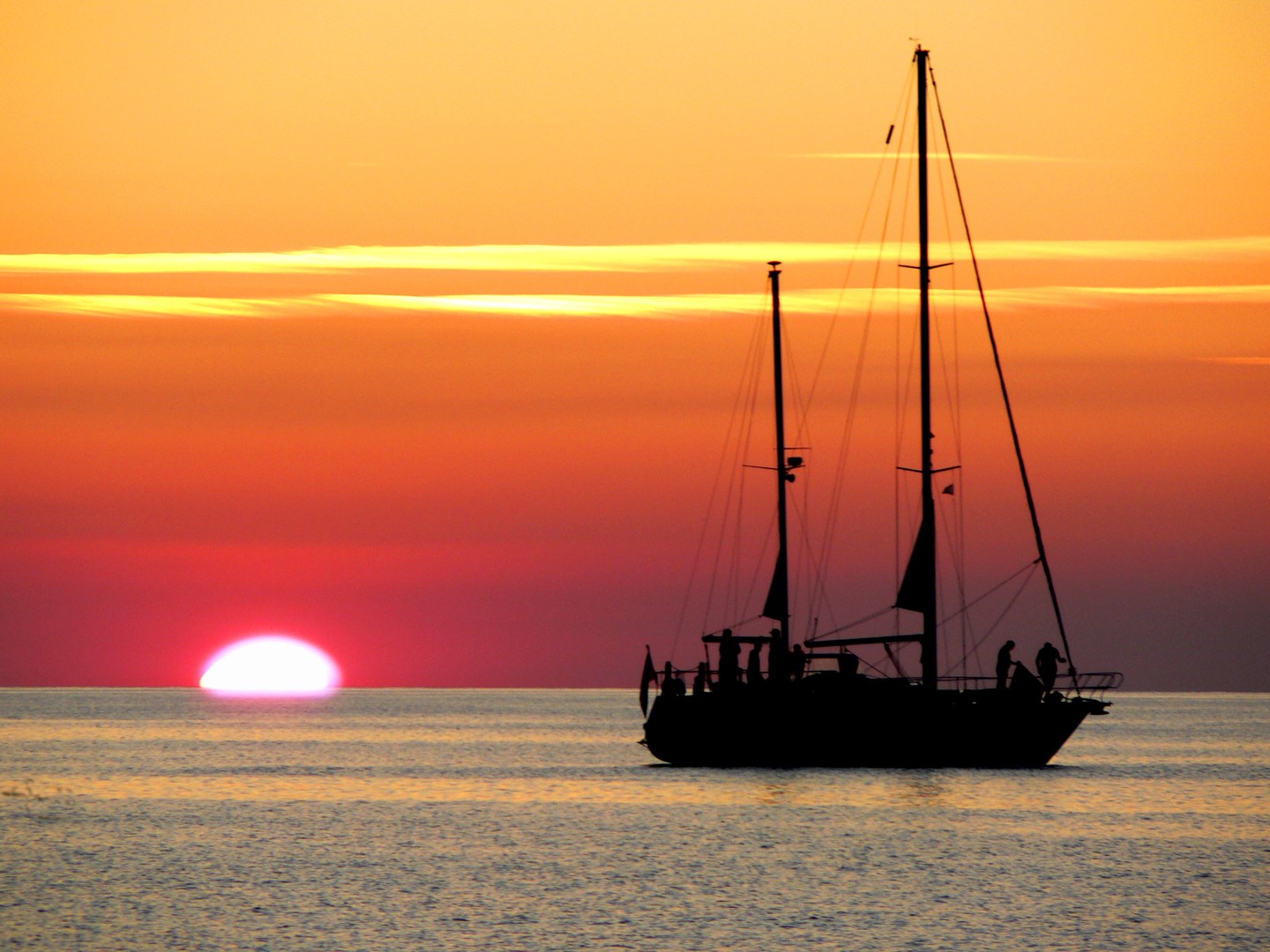 SONNENUNTERGANG AN DER OSTSEE