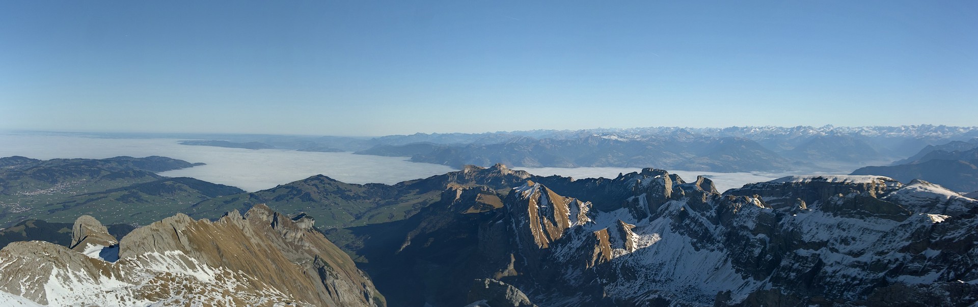 Nebelmeer vom Säntis gesehen