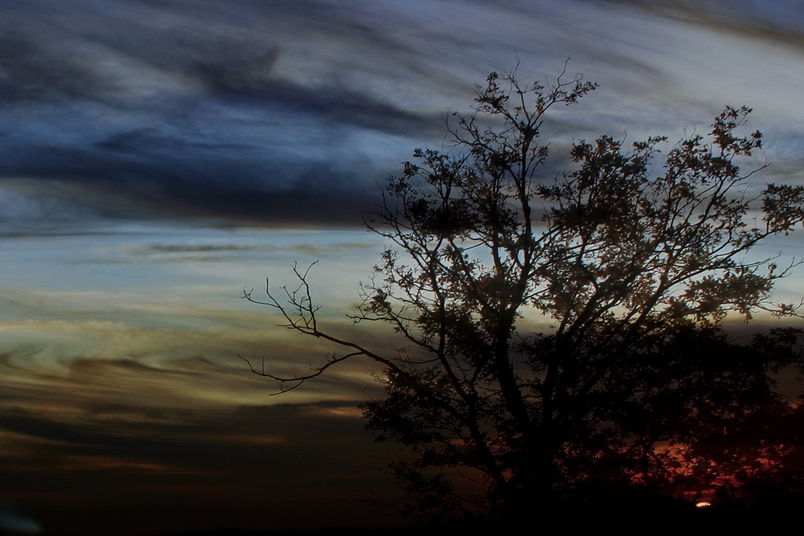 die Sonne entschwindet