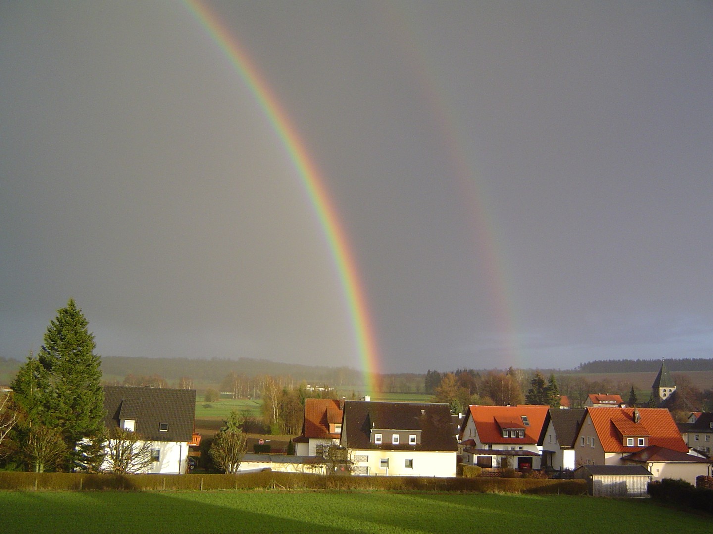 doppelter Regenbogen