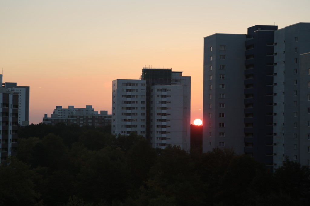 Morgensonne in der Großstadt