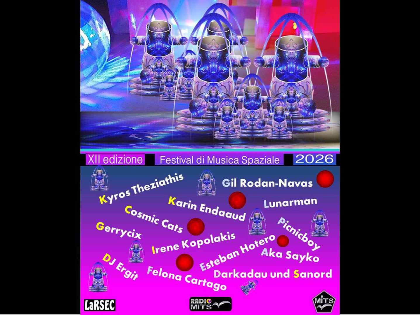 POSTER XII EDITION FESTIVAL DI MUSICA SPAZIALE