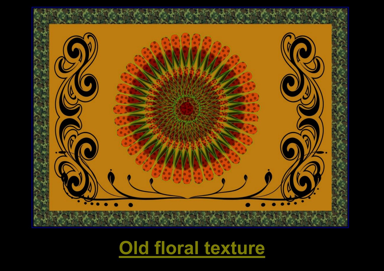 Old floral texture