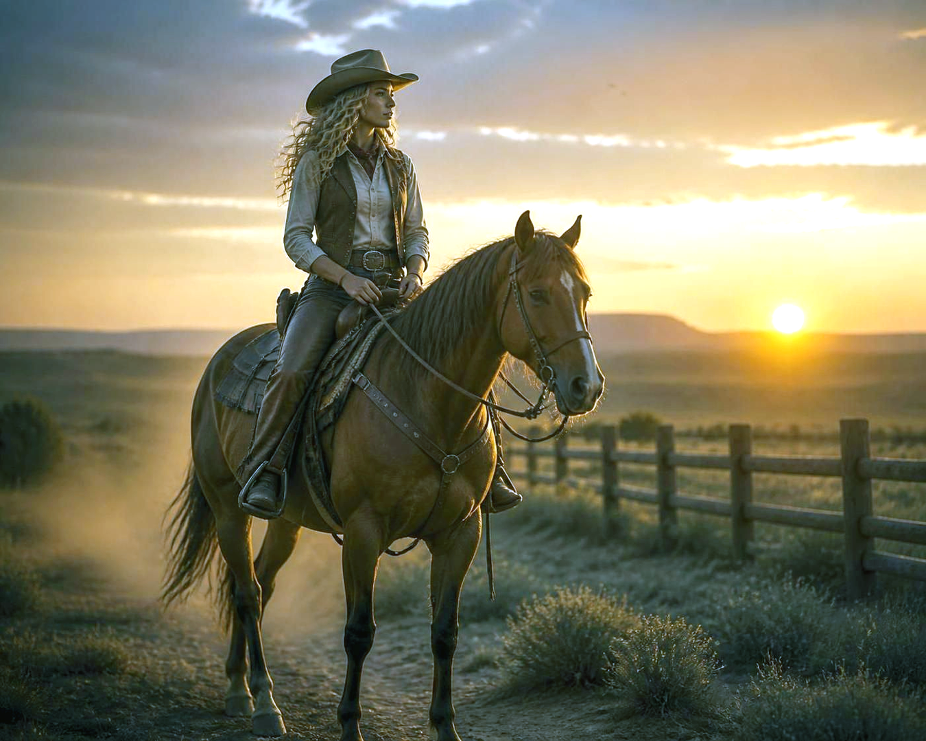 Countrygirl on a horse
