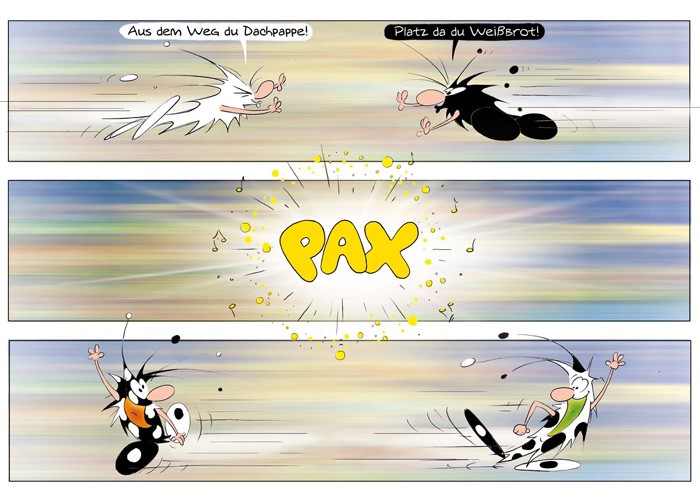 Dachpappe und Weißbrot