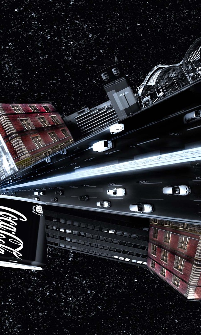 Straßen und Häuser Wirrwar