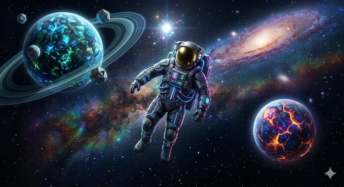 Floating in Space