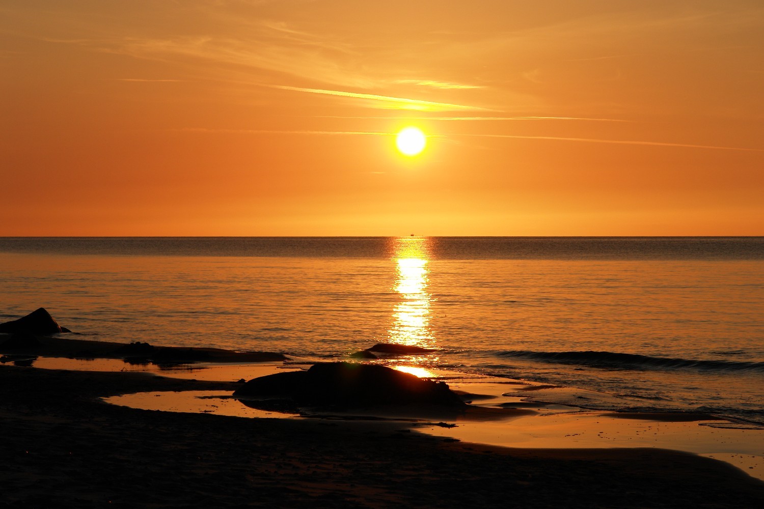 Sonnenuntergang am Kap Arkona auf Rügen
