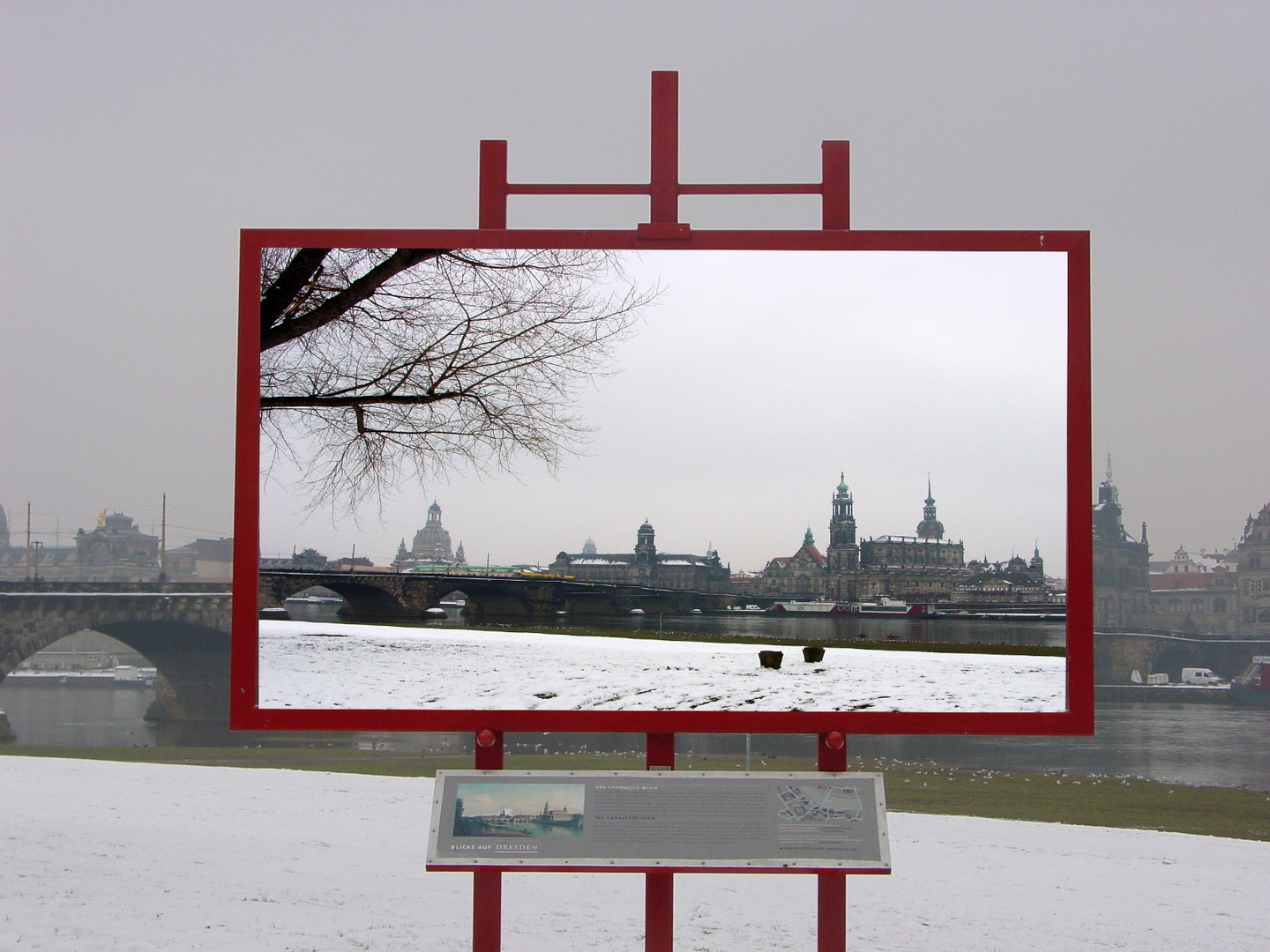 Canalettoblick im Winter