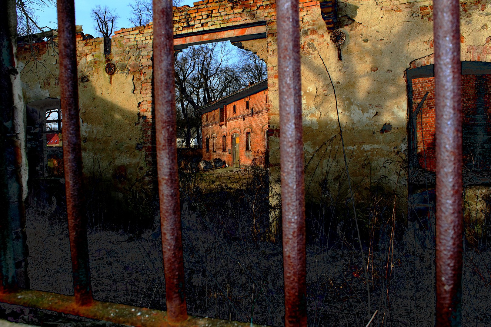 Orangerie hinter Gittern