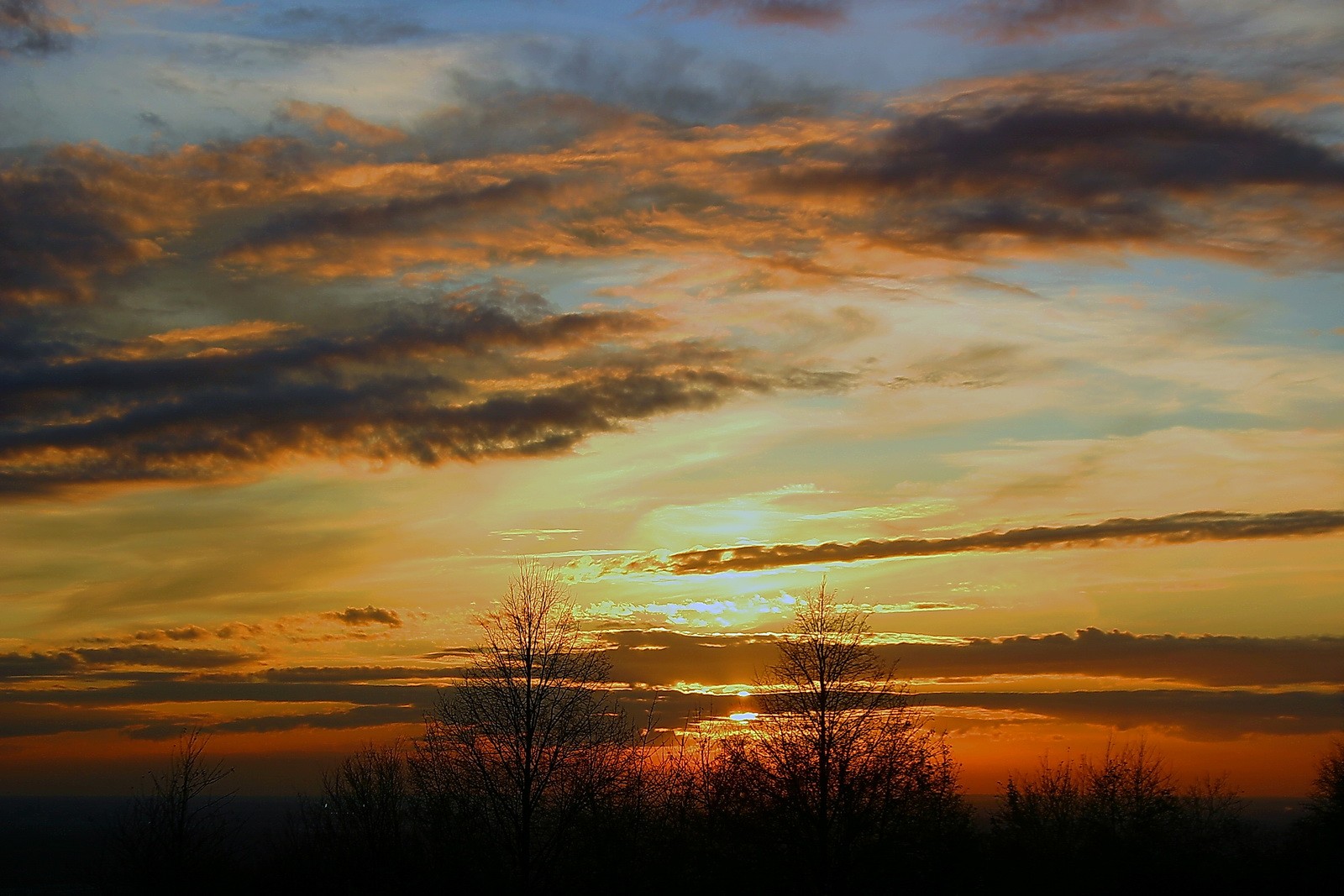 Wolken ziehen