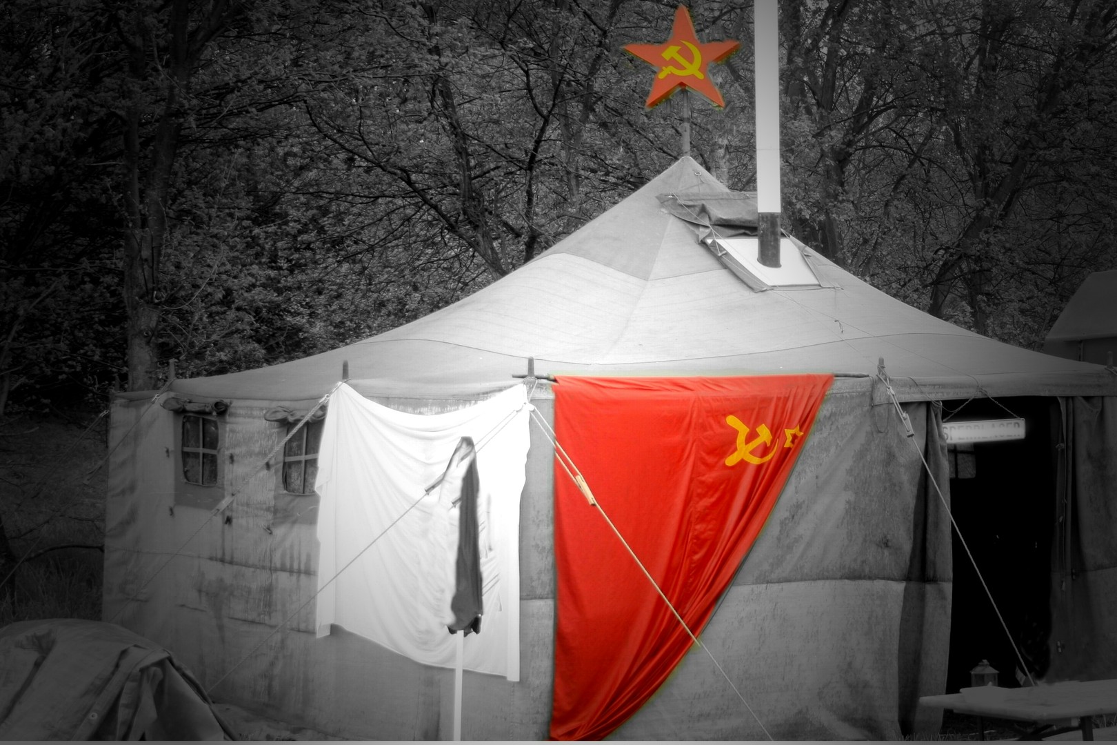 русский военный лагерь