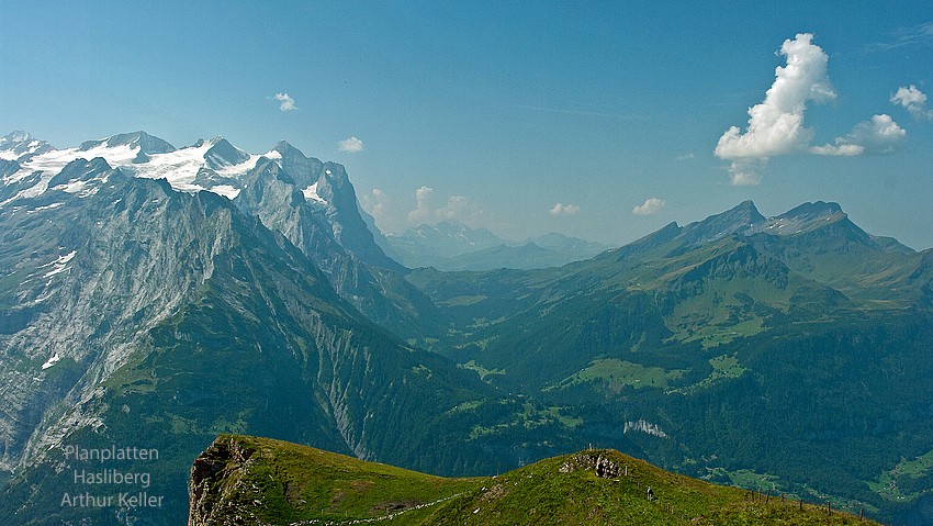 Berneralpen von Osten her