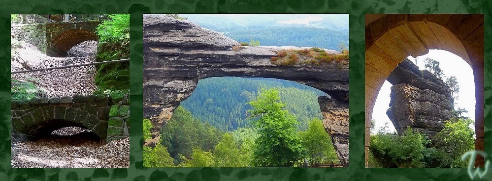 Brücken - von Menschenhand erschaffen und durch Naturgewalten entstanden