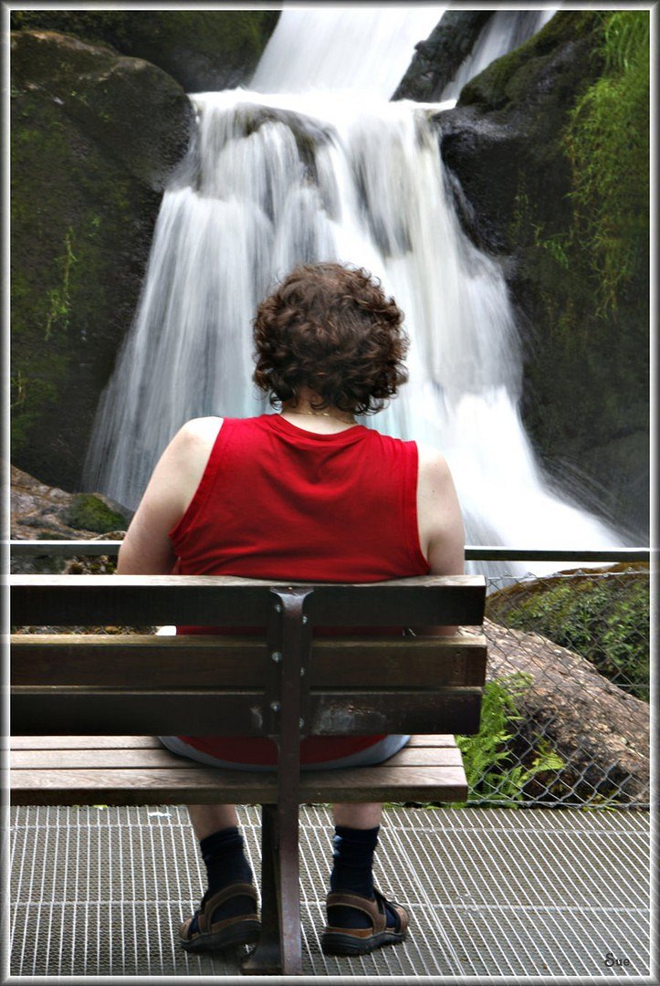 Realaxen am Wasserfall