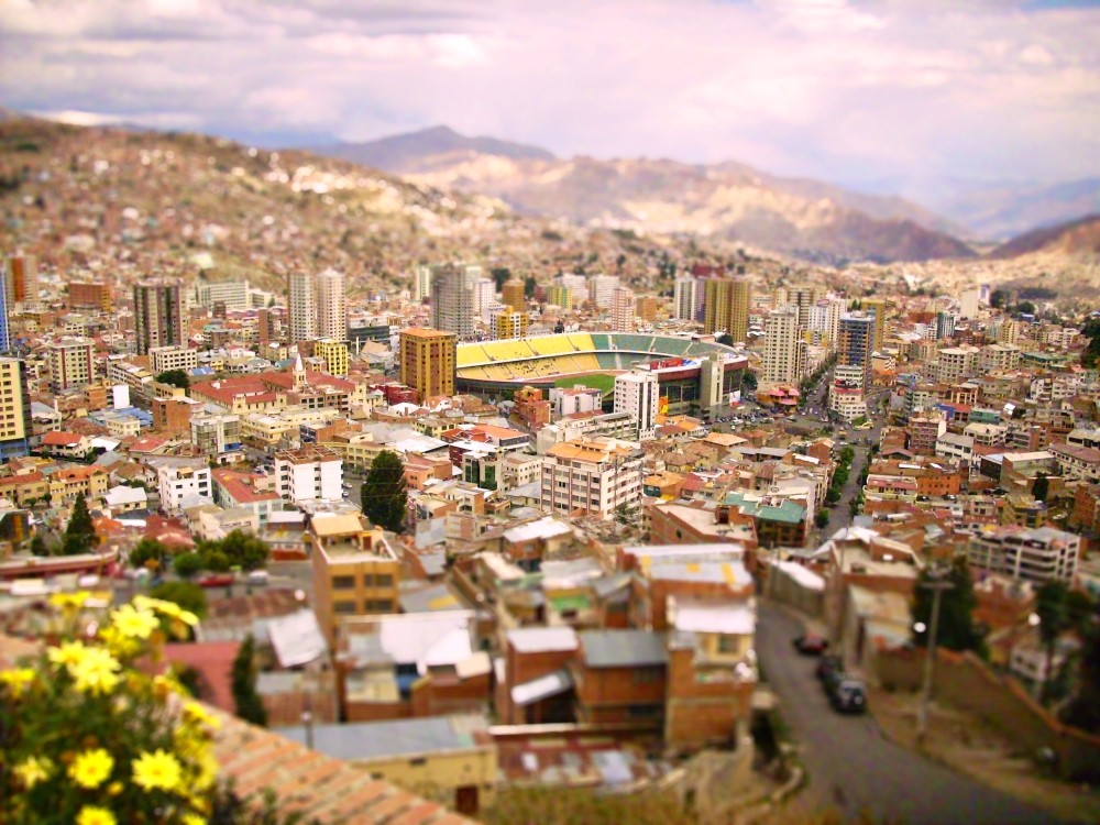 La Paz / Bolivien - Tilt Shift Effekt