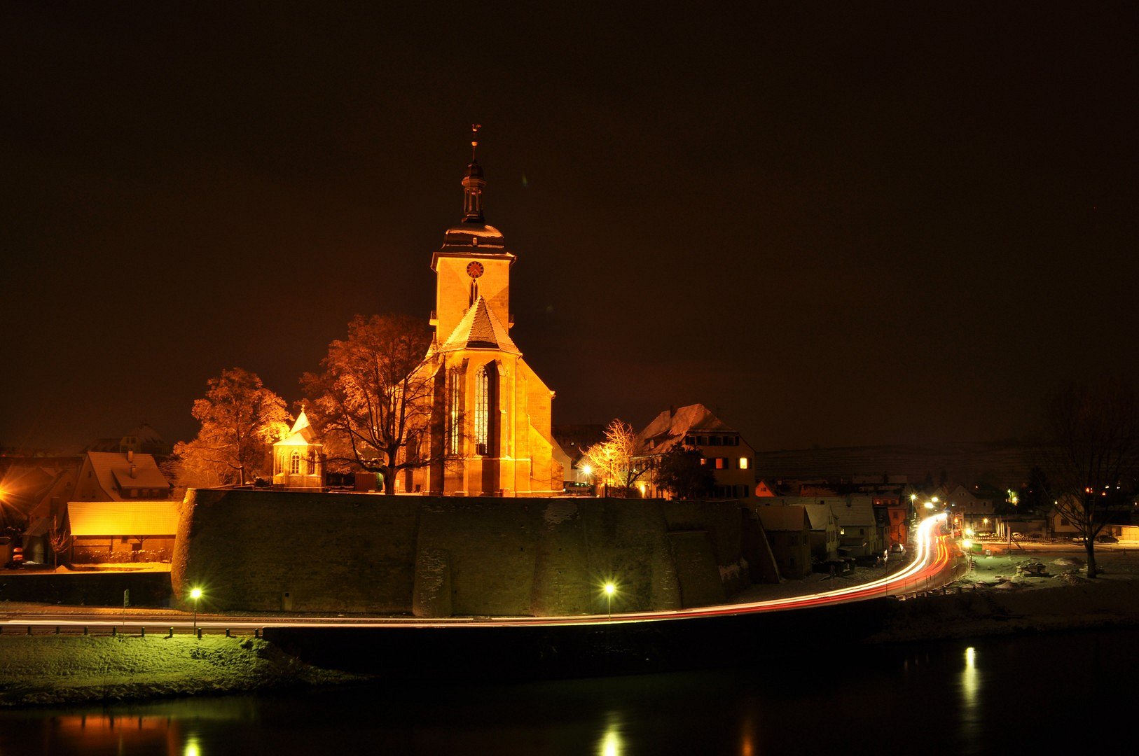 Lauffen an einem Winterabend (2)