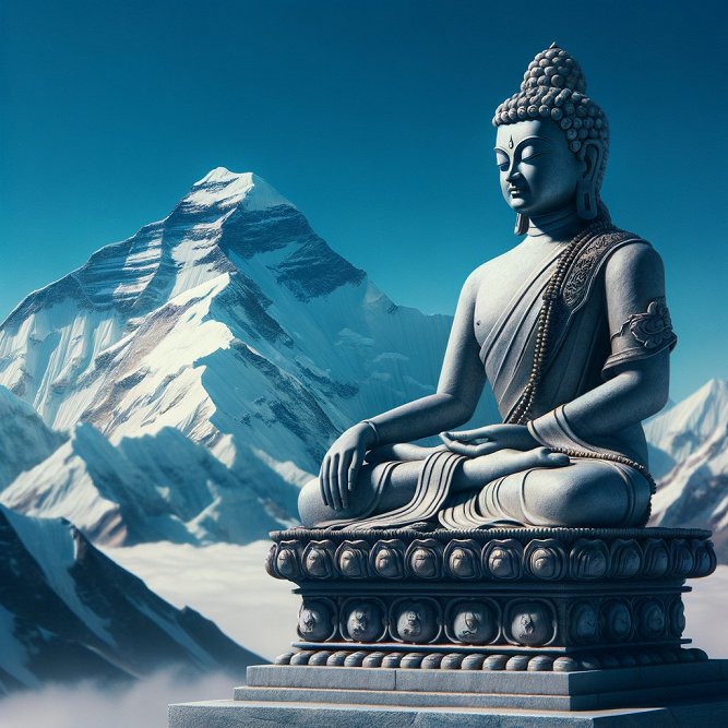 Buddha on the top of Mount Everest (P. Brenner)