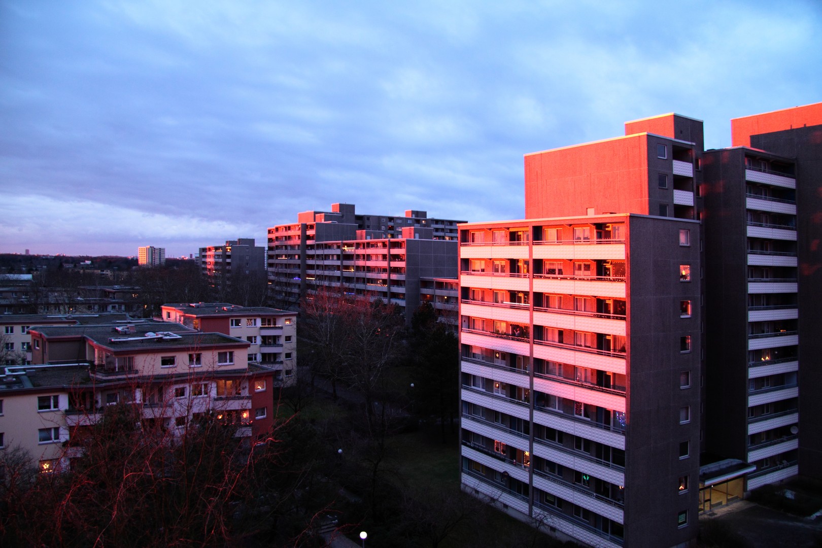 Blick vom Balkon