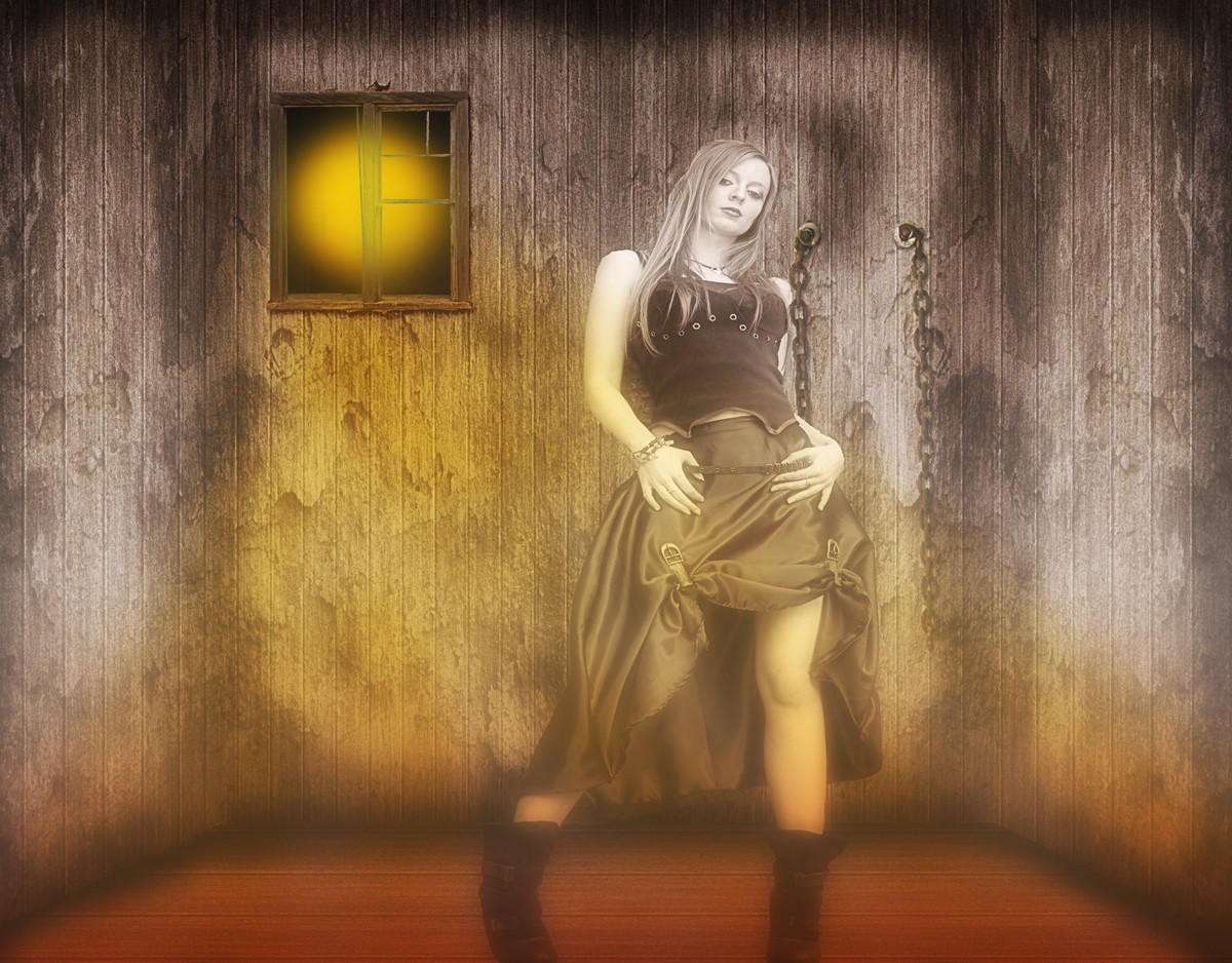 Frau und Mond