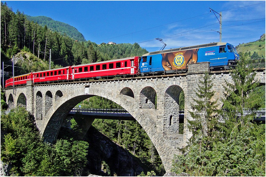 Solisbrücke der  RhB